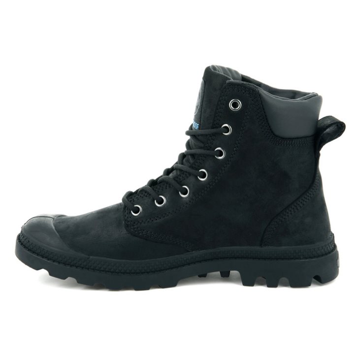 Dámské Boty Palladium Pampa Cuff WP LUX Černé | CZ GHU-41F